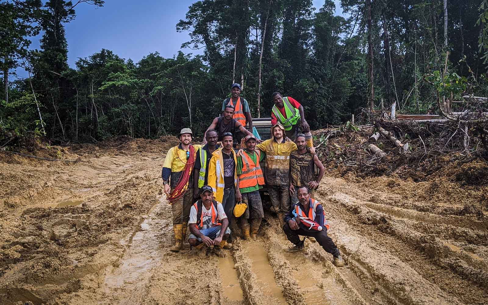 Tailings First image of group of workers