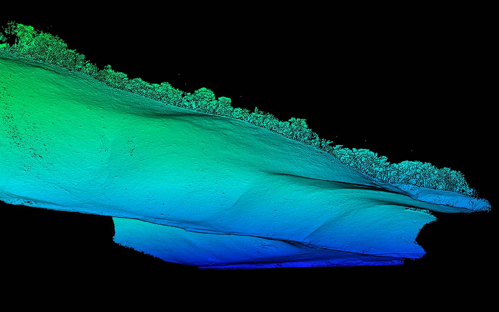 Tailings First image of technical scan