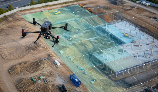 Aerial photogrammetry drone survey for structural condition assessment