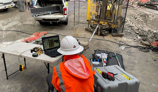 Caliper logging tool used in downhole geophysical survey