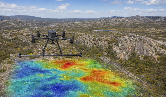 Drone magnetometer survey for geophysical data acquisition