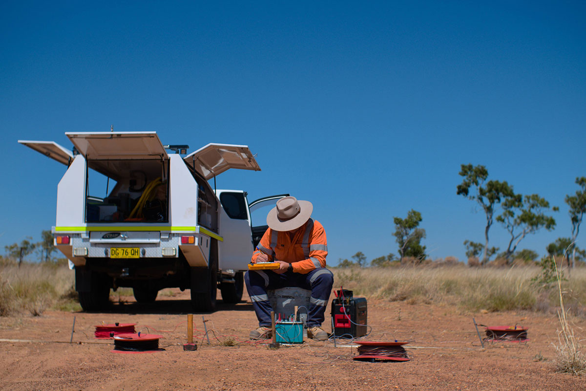 Electrical resistivity testing for energy project in Queensland
