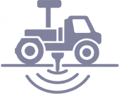 Seismic geophysical survey equipment detecting subsurface layers