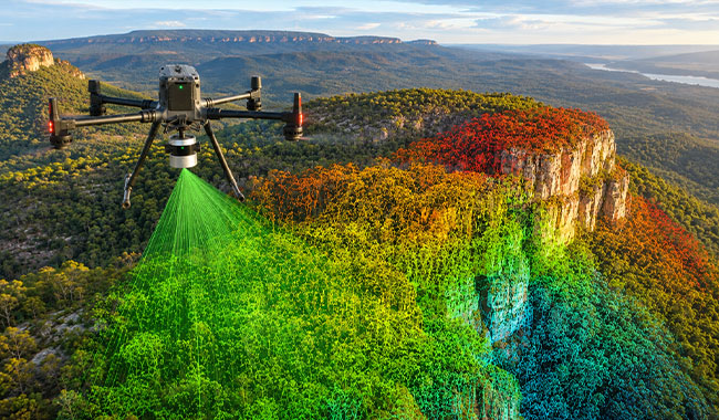 LiDAR drone survey for high-resolution topographic mapping