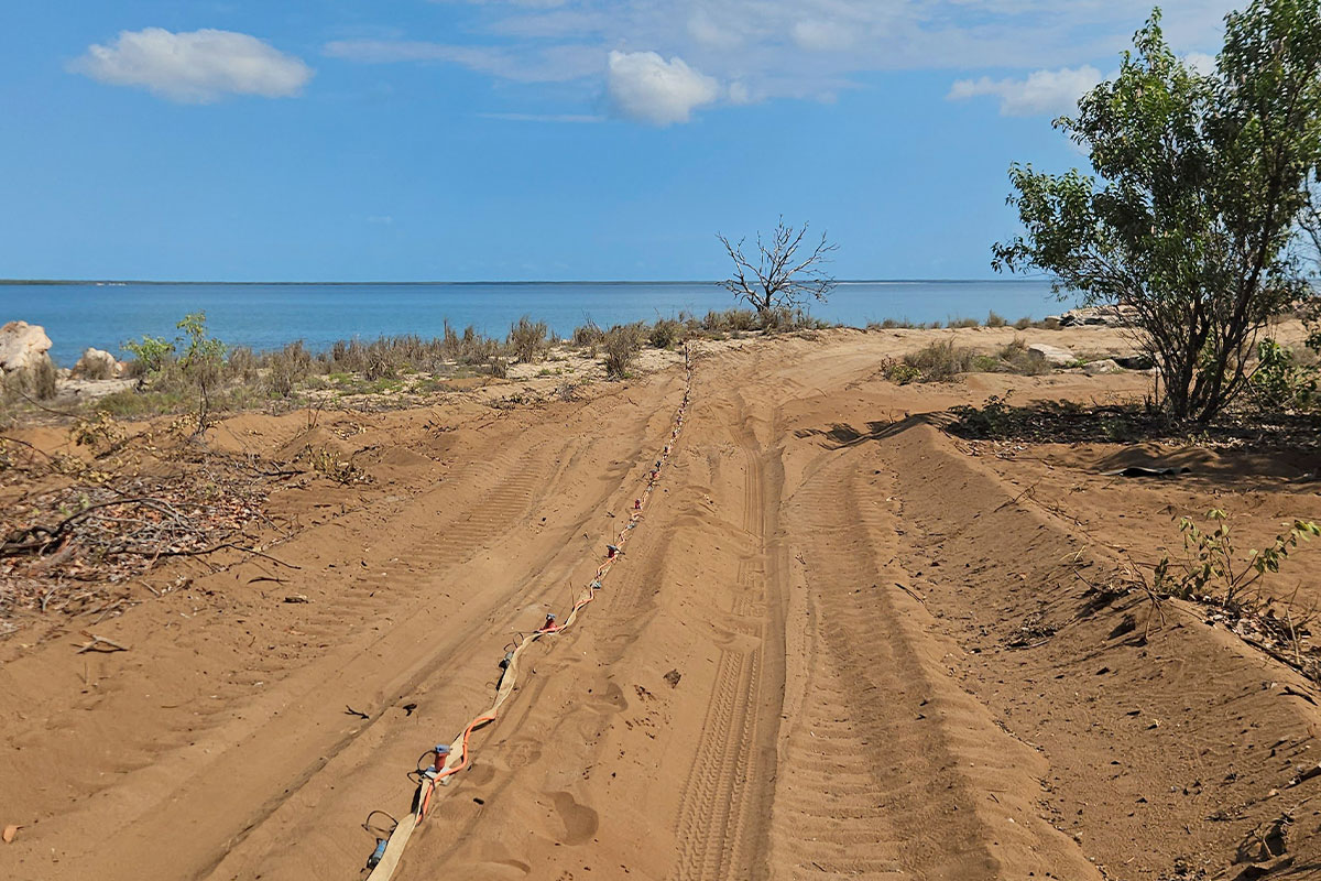 Coastal seismic geophysical survey for mining investigation
