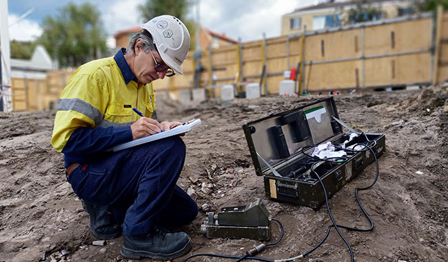 Geophysical pile integrity testing and foundation investigation