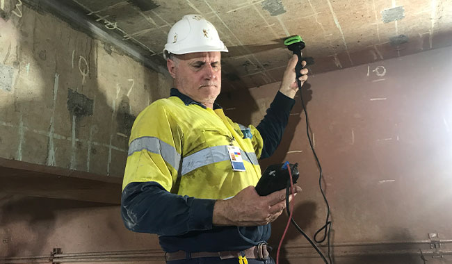 Geophysical investigation for reinforcement and post-tensioning assessment