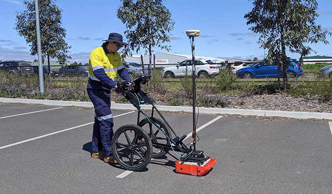 GPR underground utility and infrastructure detection survey