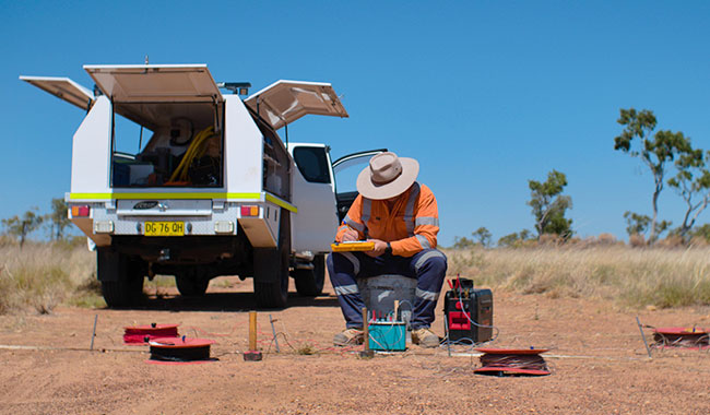 Vertical electrical sounding (VES) survey for depth investigation
