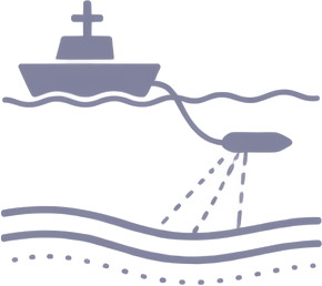 Sub-bottom profiling marine geophysical survey