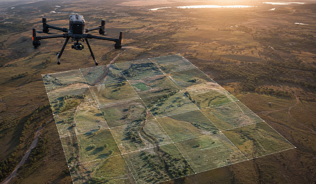 UAV drone survey and orthomosaic mapping for site investigation