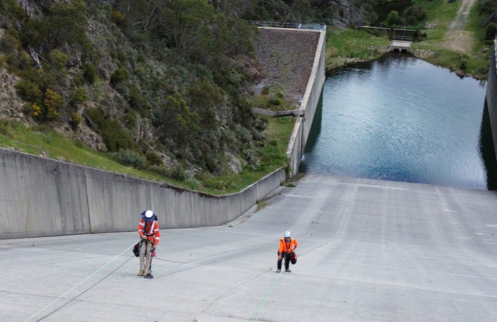 NDT structural investigation of dam spillway by GBG Group